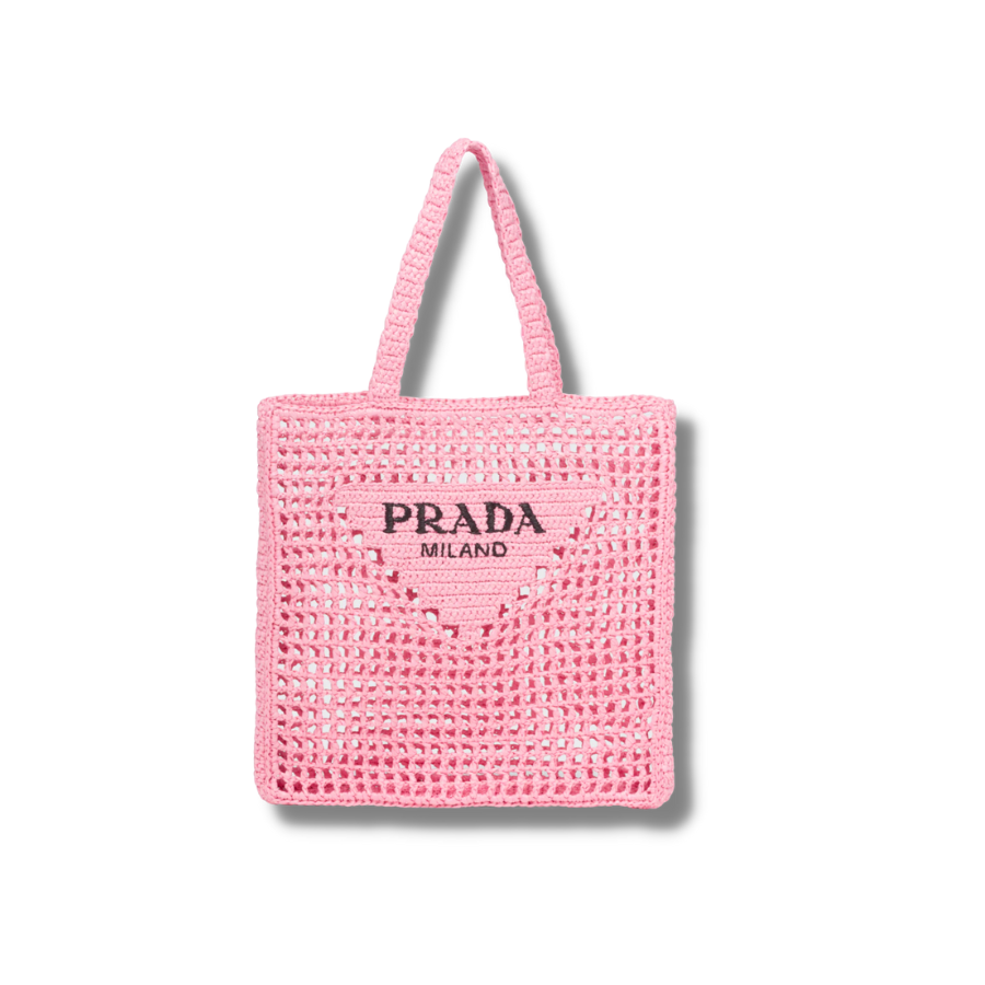 Prada Raffia Tote Bag Petal Pink For Women – 1BG393_2A2T_F0442_V_OOO