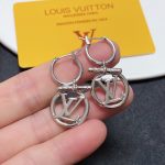 V Stud Earrings Silver For Women