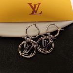 V Stud Earrings Silver For Women