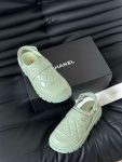 Chanel Velcro Sandal Green For Women