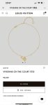 Vivienne On The Court Necklace Gold For Women