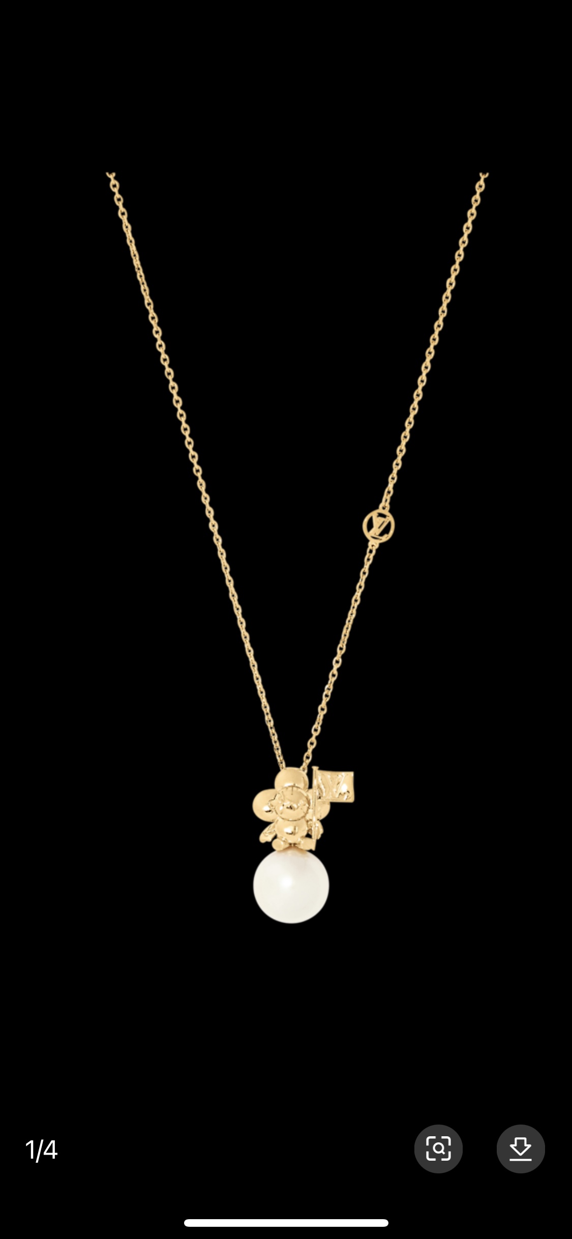 Vivienne Over The Moon Necklace Gold For Women