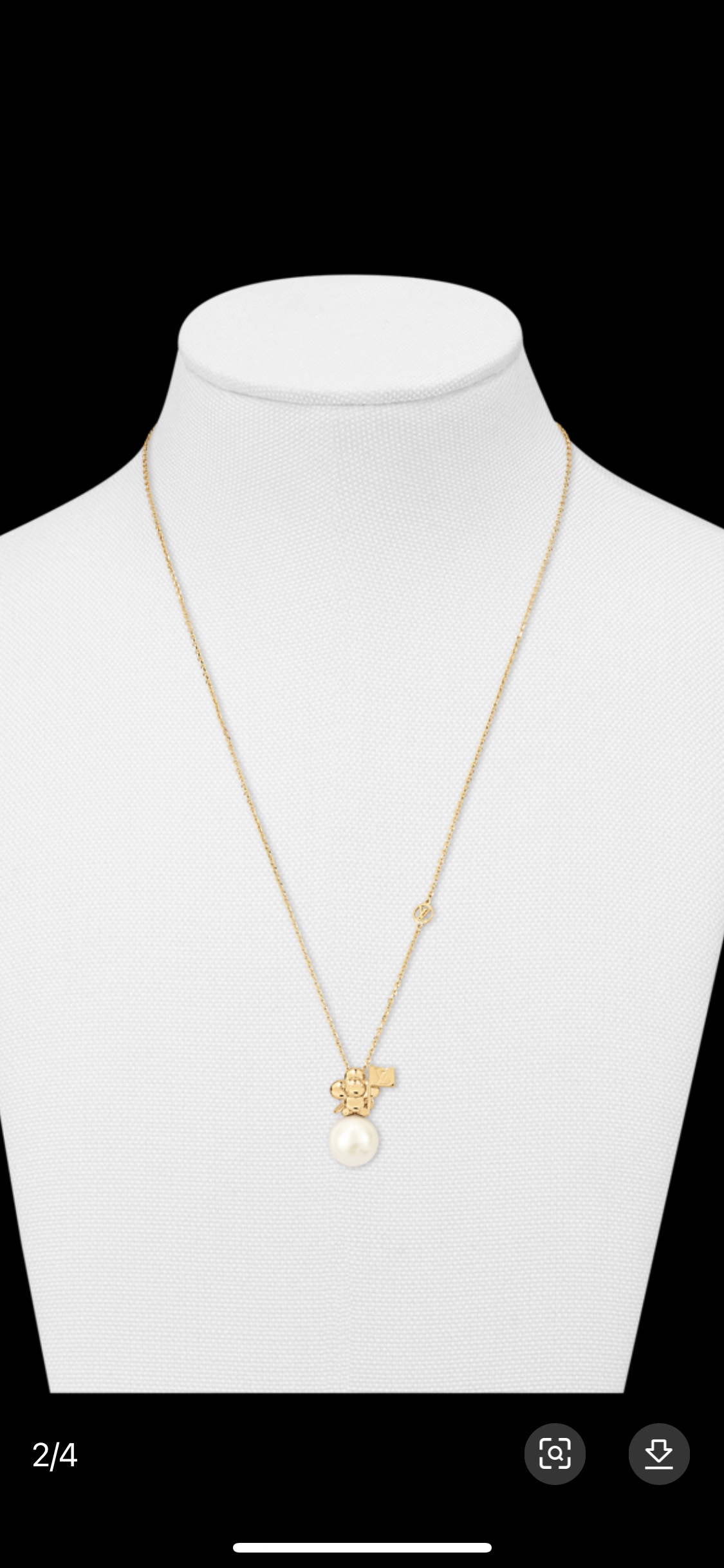 Vivienne Over The Moon Necklace Gold For Women