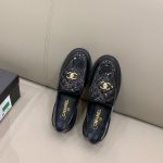 Chanel Loafers Shiny Black For Women, Women’s Shoes G36646