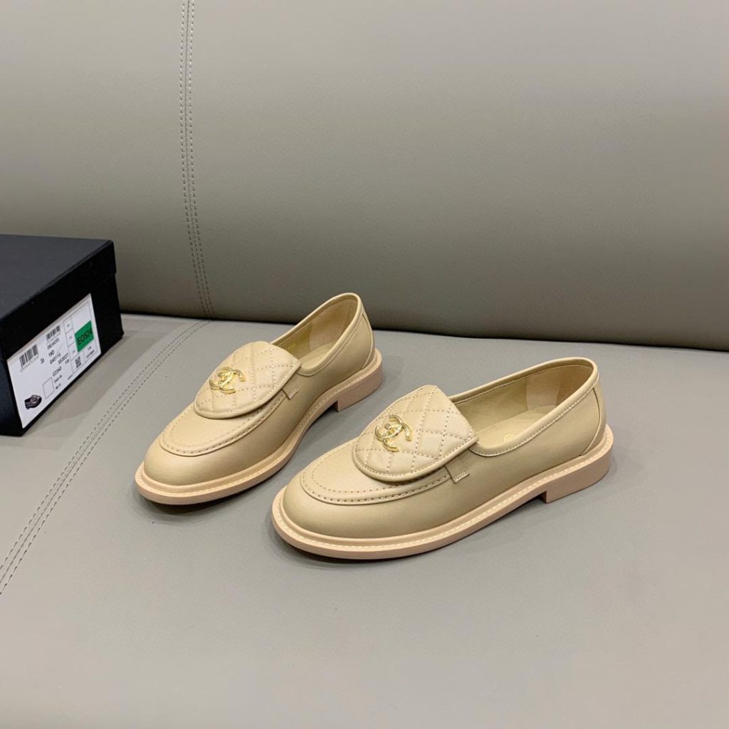 Chanel Loafers Beige For Women, Women’s Shoes G36646