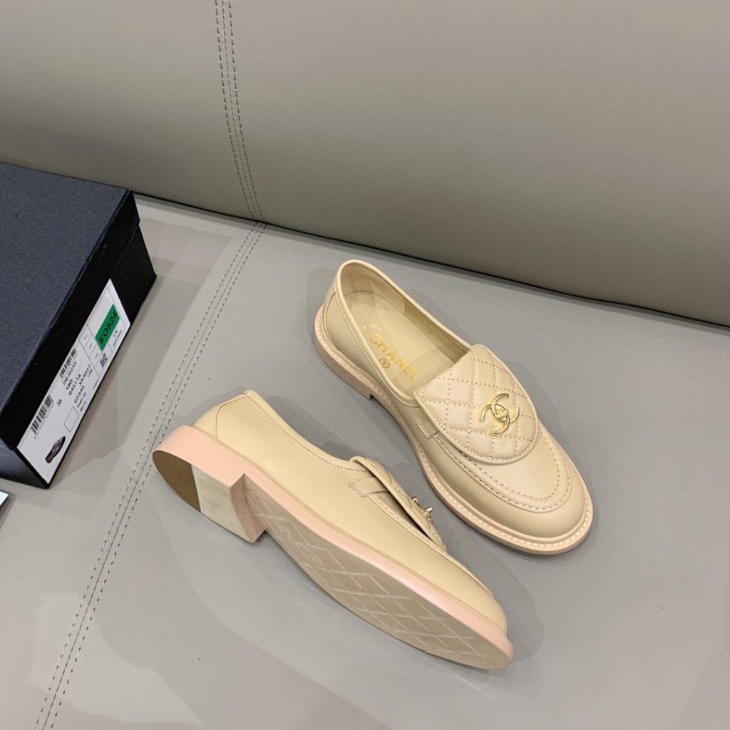 Chanel Loafers Beige For Women, Women’s Shoes G36646