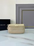 Prada Pocket Nylon And Brushed Bag Beige For Women, Women’s Bags 9in/23cm 1BD295_789_F0F24_V_BFO