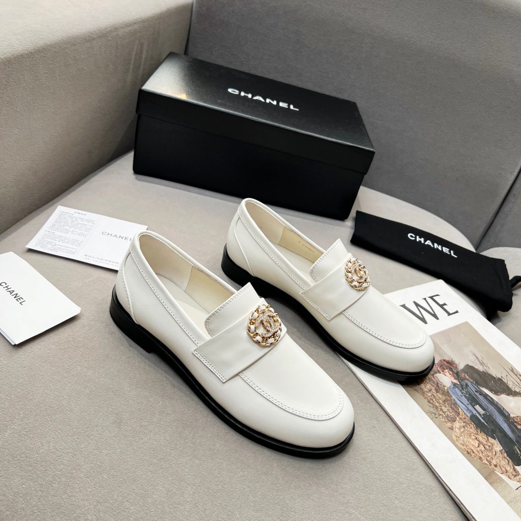 Chanel Women’s Loafers White For Women