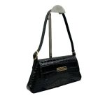 Balenciaga XX Crocodile Embossed Flap Bag White/Black/Green/Pink/Blue For Women 16in/27cm 6956452108X1000