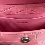 Balenciaga XX Crocodile Embossed Flap Bag White/Black/Green/Pink/Blue For Women 16in/27cm 6956452108X1000