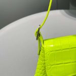 Balenciaga XX Crocodile Embossed Flap Bag White/Black/Green/Pink/Blue For Women 16in/27cm 6956452108X1000