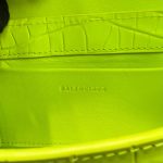 Balenciaga XX Crocodile Embossed Flap Bag White/Black/Green/Pink/Blue For Women 16in/27cm 6956452108X1000