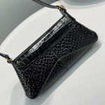 Balenciaga XX Crocodile Embossed Flap Bag White/Black/Green/Pink/Blue For Women 16in/27cm 6956452108X1000