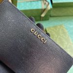 Gucci Zip Around Wallet With Script Black For Women 20cm / 7.8in 772642 0OP0N 1000