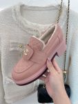 Chanel Women’s Loafers With Lining Pink For Women