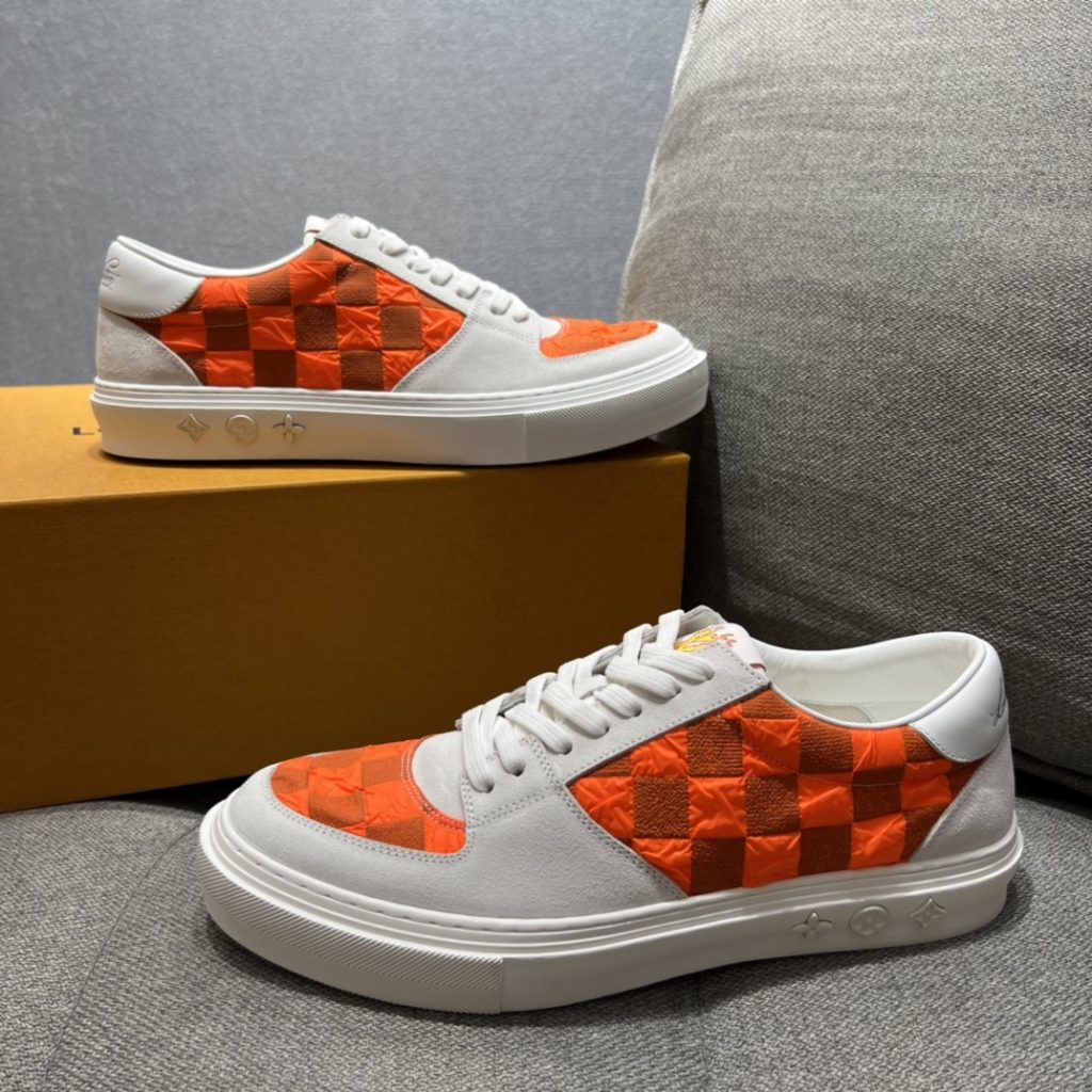 Louis Vuittion LV Ollie Richelieu Sneaker Orange For Men LV