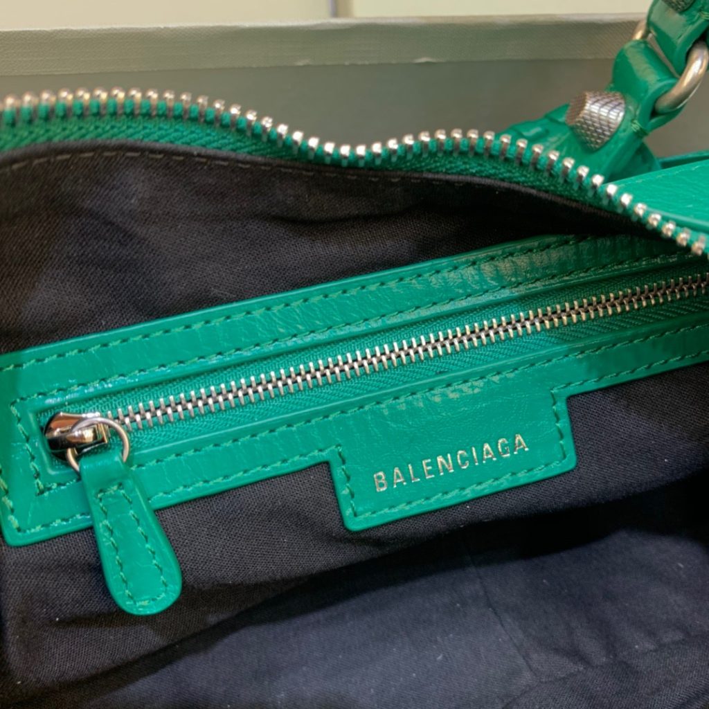 Balenciaga Le Cagole XS Shoulder Bag In Dark Green, For Women, Women’s Bags 13in/33cm