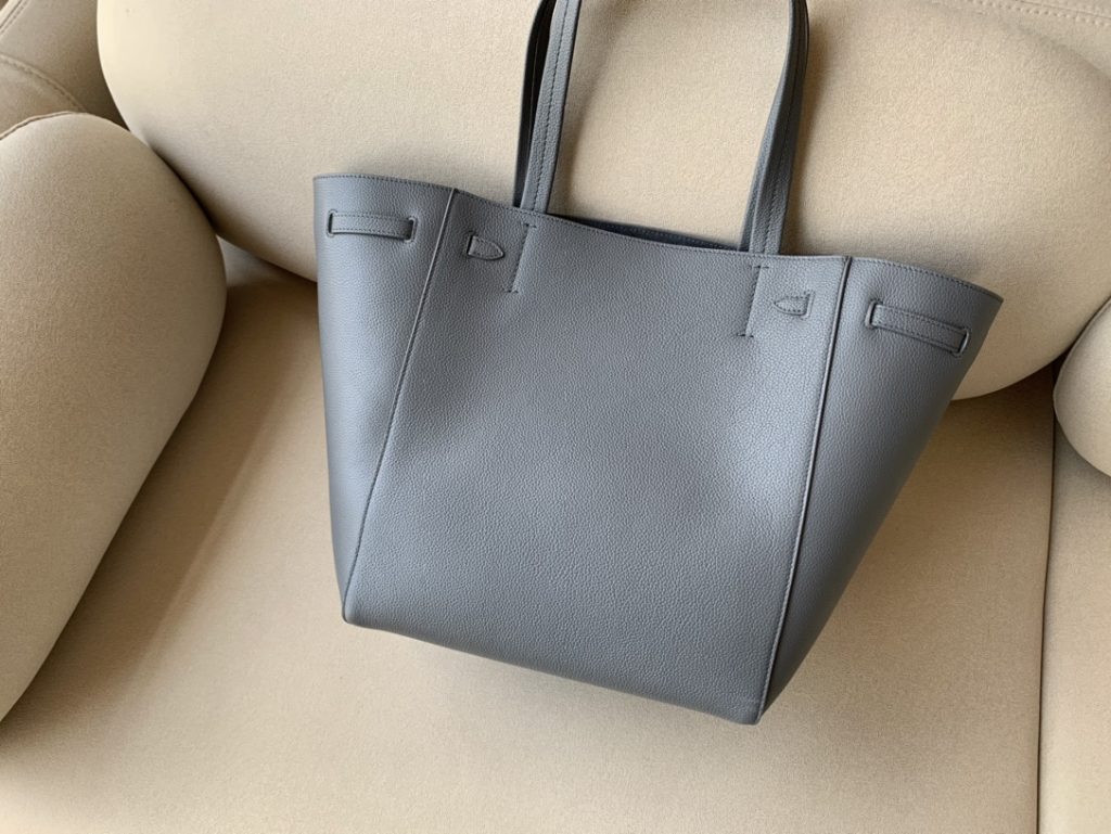 Celine Small Cabas Phantom In Soft Grained Grey For Women 12in/31cm 189023TNI.10DC