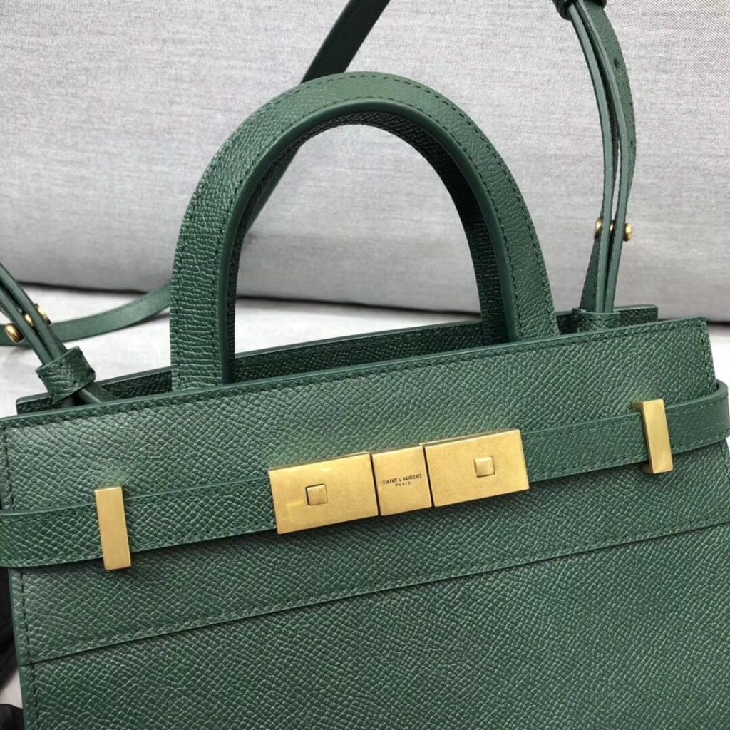 Saint Laurent Manhattan Nano Shopping Bag In Box Green For Women 8.2in/21cm YSL