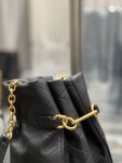 Saint Laurent Le Maillon Bucket Bag Black For Women 10.6in/27cm YSL 686310AAAJK1000