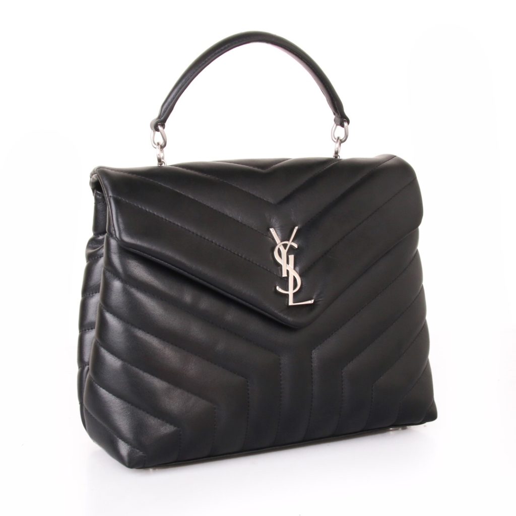 Saint Laurent Loulou Small Chain Bag In Matelassé “Y” Black For Women 9.8in/23cm YSL 494699DV7261000