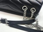 Saint Laurent Loulou Small Chain Bag In Matelassé “Y” Black For Women 9.8in/23cm YSL  494699DV7261000