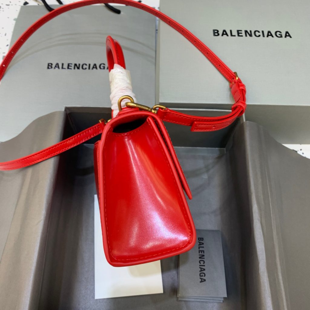 Balenciaga Hourglass XS Handbag In Red, For Women, Women’s Bags 7.4in/19cm