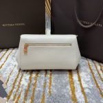 Bottega Veneta Mini Angle Palmellato Bag White, For Women, Women’s Bags 7.5in/19cm