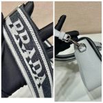 Prada Shoulder Bag Grey For Women, Women’s Bags 9in/23cm 1BD314_2DKV_F010I_V_3OO