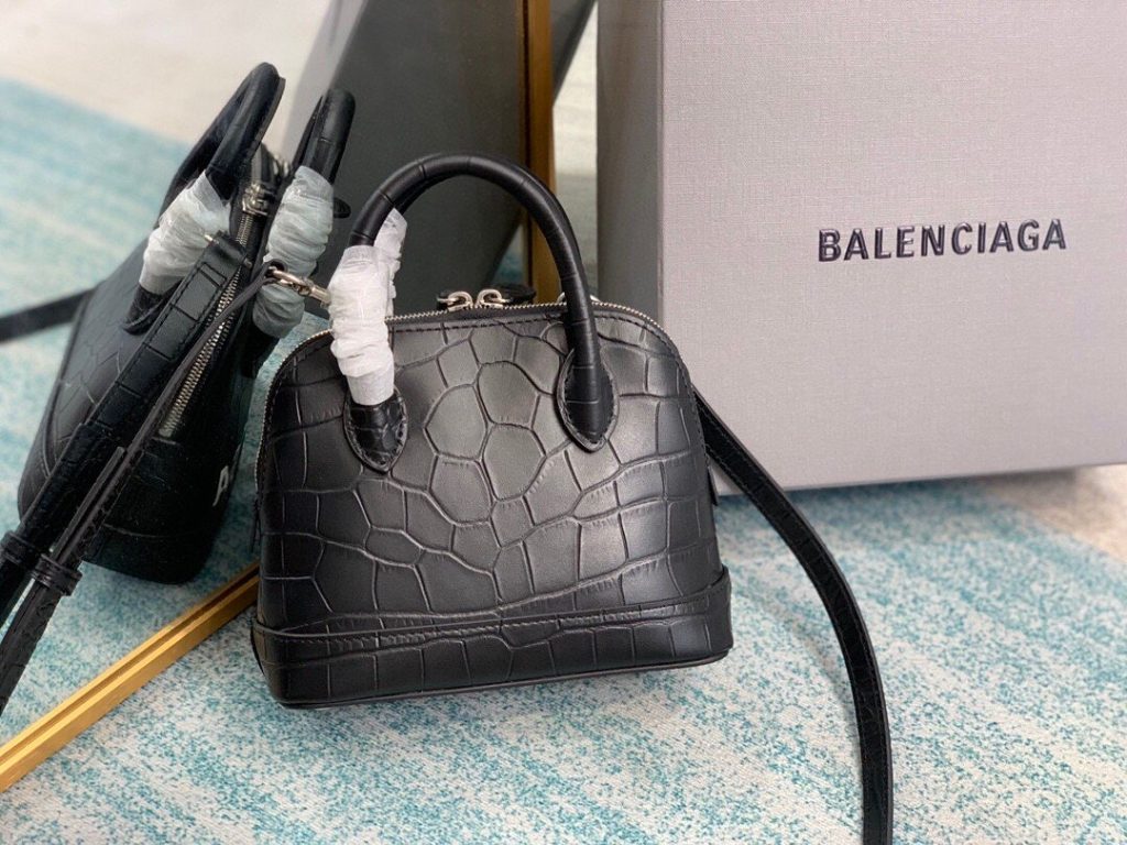 Balenciaga Ville Mini Handbag In Black, For Women, Women’s Bags 7in/18cm