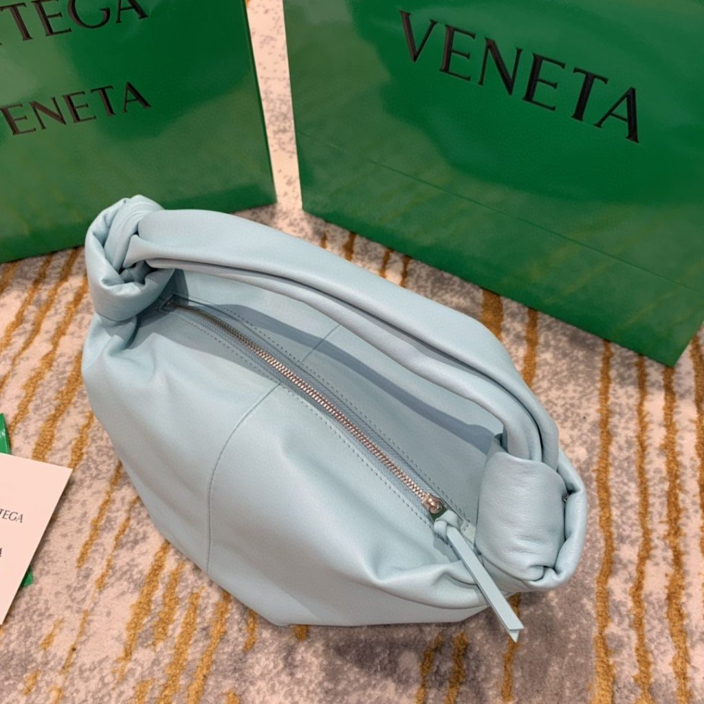 Bottega Veneta Double Knot Bag For Women 11.8in/30cm In Light Blue