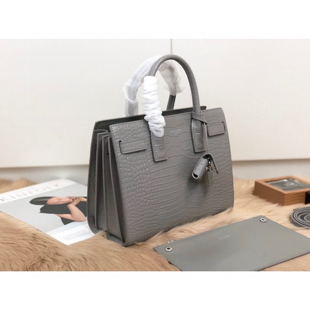 Saint Laurent Sac De Jour Small In-Gray For Women 12.5in/32cm YSL