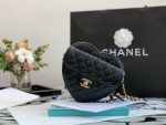 Chanel Mini Heart Bag Black For Women 7in/18cm AS3191 B07958 94305