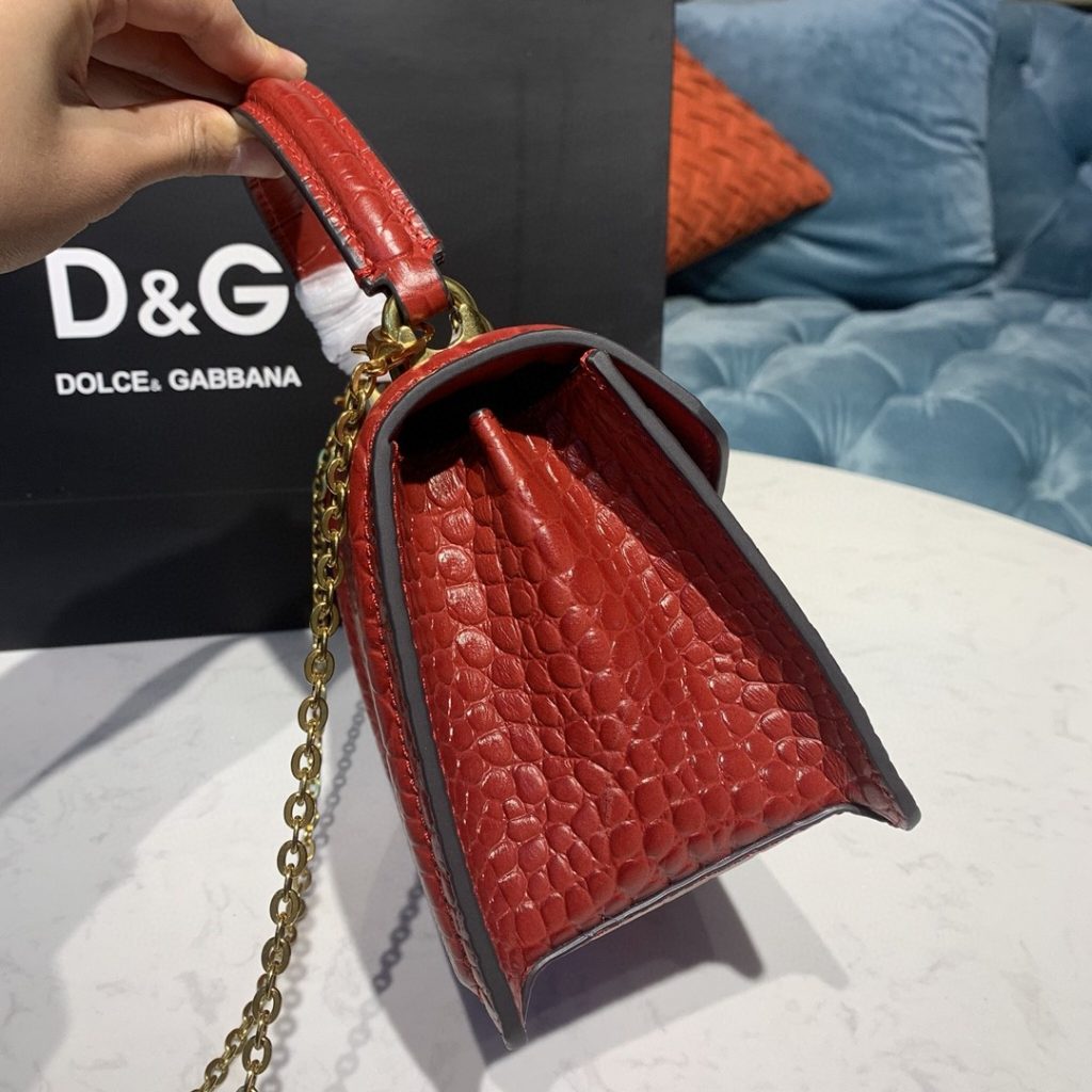 Dolce & Gabbana Small Devotion Bag Red For Women 7.5in/19cm DG