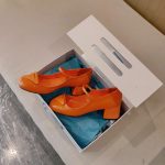 Prada Patent Pumps Orange For Women 1.8in/45mm PRD