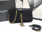 Saint Laurent Kate Tassel Small Shoulder Bag Black For Women 10.2in/26cm YSL 6042760UD7W1011