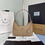 Prada Re-Edition 2005 Re-Nylon Mini Bag Beige For Women, Women’s Bags 8.6in/22cm