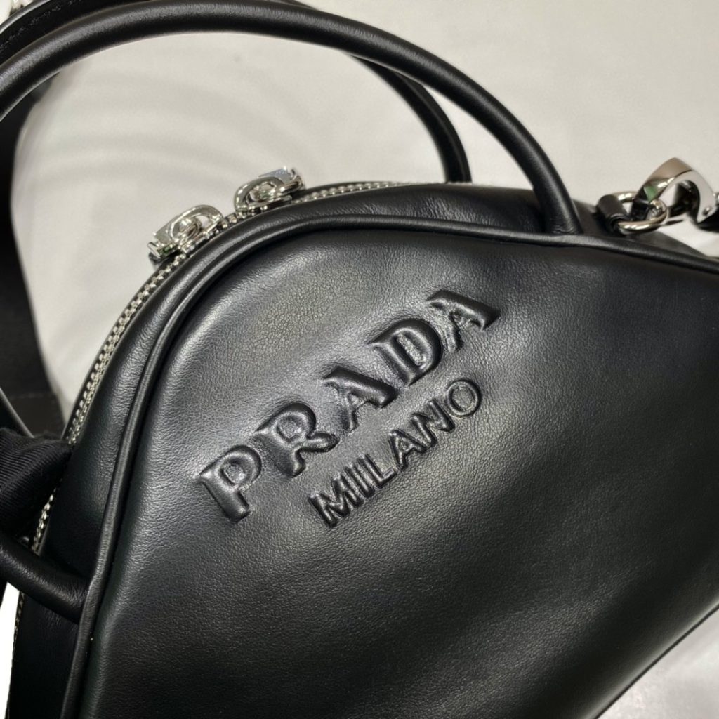 Prada Triangle Bag Black For Women, Women’s Bags 9.8in/25cm 1BB082_2BYA_F0002_V_NEO