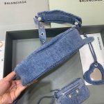 Balenciaga Le Cagole XS Shoulder Bag In Blue Washed, For Women, Women’s Bags 10.2in/26cm