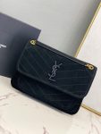 Saint Laurent Niki Medium Chain Bag Black For Women 11in/28cm YSL