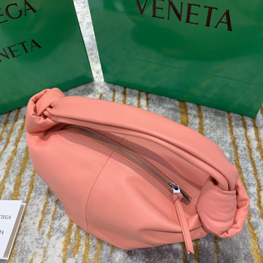 Bottega Veneta Double Knot Bag For Women 11.8in/30cm In Pink