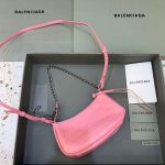 Balenciaga Le Cagole Mini Bag With Chain In Pink, For Women, Women’s Bags 8.2in/21cm