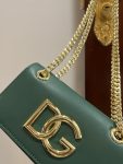 Dolce & Gabbana Polished 3.5 Phone Bag Green For Women 7.3in/19cm DG