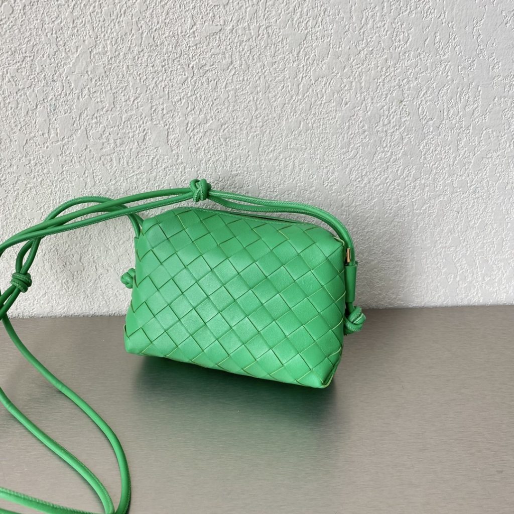 Bottega Veneta Mini Loop Camera Bag Green, For Women, Women’s Bags 6.7in/17cm 680254V1G113722