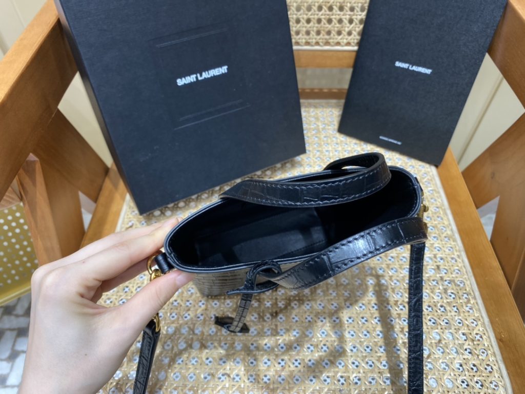 Saint Laurent Mini Toy Shopping Bag Black For Women, Women’s Bags 7.1in/18cm YSL 712367AAAOH1000