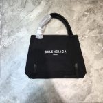 Balenciaga Navy Small Cabas Tote Bag In Black, For Women, Women’s Bags 18.5in/47cm 3399332HH3N1000