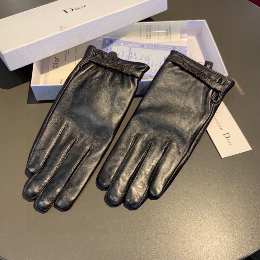 Dior Gloves In Black