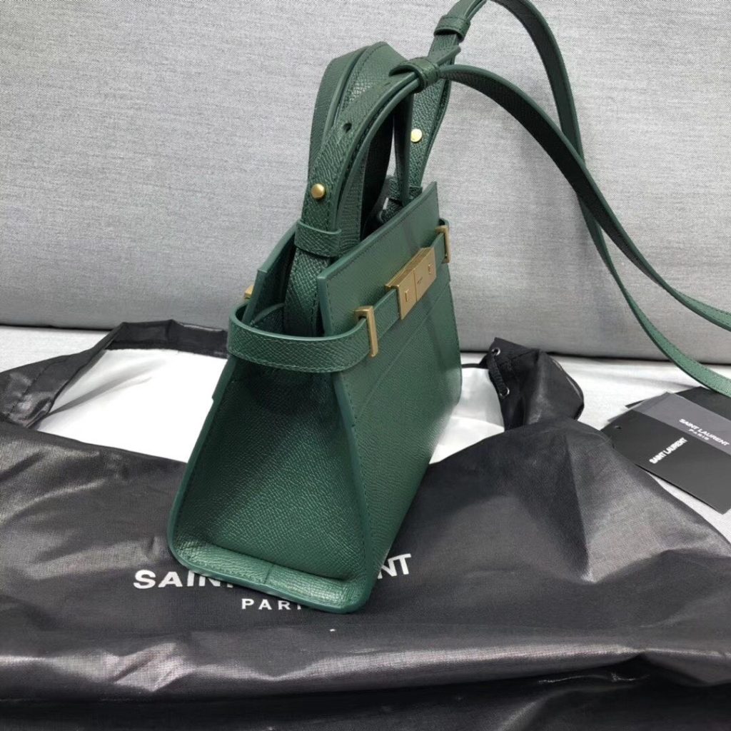 Saint Laurent Manhattan Nano Shopping Bag In Box Green For Women 8.2in/21cm YSL