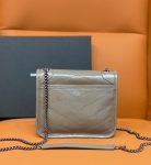 Saint Laurent Niki Wallets On Chain Beige For Women 7.5in/19cm