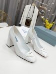 Prada Patent Pumps White For Women 3.5in/90mm PRD